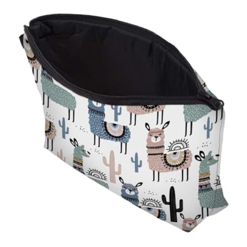 GALPADA Digital Print Alpaka Kosmetiktasche Damen Multifunktionale Kultur und Schminktasche mit Reißverschluss Langlebiger Organizer für Reisen und Tägliche Aufbewahrung von Make Up und von GALPADA