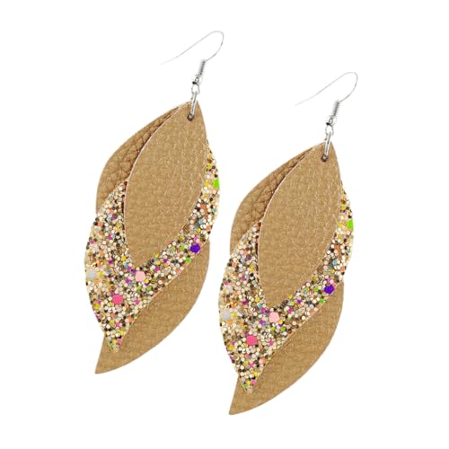 GALPADA Modisches Ohrhänger-set Aus Leder Für Damen Ohrhänger-schmuck Für Den Alltag Und Besondere Anlässe GALPADA Modisches Ohrhänger-set Aus Leder Für Damen Ohrhänger-schmuck Für Den Alltag Und Besondere Anlässe von GALPADA