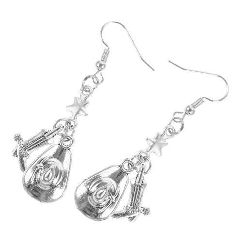 GALPADA Drop Ohrringe Cowboystil Dangle Ohrringe für Frauen Leichte Langlebige Fashion Ohrhänger mit Cowboyhut und Stiefel Anhänger Eleganter Schmuck für Party und Alltag von GALPADA