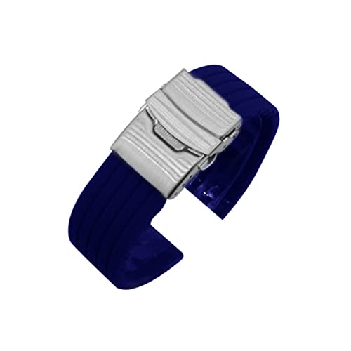 GALPADA Uhrenarmband Armbänder Handgelenkbandage Schwarzes Armband Silikonarmband 24mm Anschauen von GALPADA