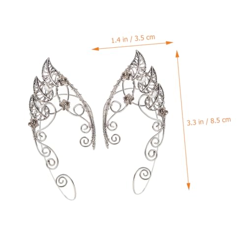 GALPADA Ear Cuff Damen Kupfer Ohrclip Nicht Durchbohrt Vintage Ohr Manschette Ohrschmuck Elegant Leicht Tragen Für Frauen Und Mädchen Geschenkidee von GALPADA