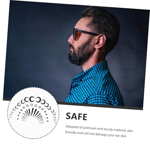 GALPADA Ear Gauge aus Leichter Schwarzer Ear Tunnel Expander Komfortabel für Empfindliche Ohren Modischer Piercing Schmuck für Männer und Frauen für Party und Alltag von GALPADA