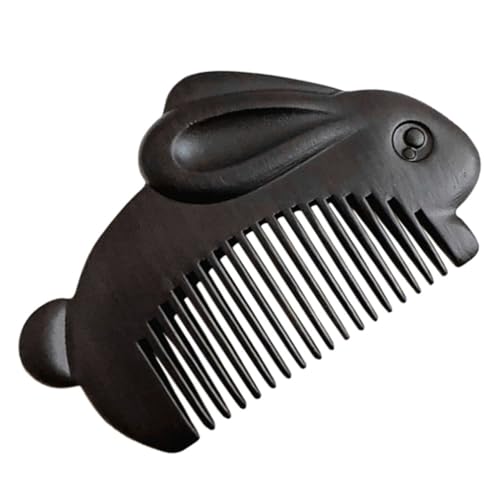 GALPADA Kompakter Hasenkamm Aus Sandelholz Tragbarer Kleiner Kamm Für Frauen Mädchen Antistatischer Holzkamm Für Haarkur Und Styling Für Haartypen Strukturen von GALPADA