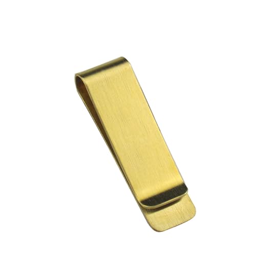 GALPADA Geldbeutel-Clip Aus Edelstahl-Messing Brieftaschen-Clip Für Bargeld Kredit-Clip Mit Platz Für Gravur Haltbarer Clip Für Langlebigen Gebrauch von GALPADA