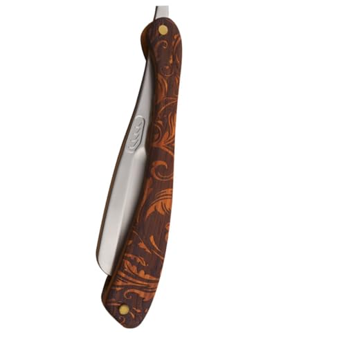 GALPADA Edelstahl Rasiermesser Halter Klappbar Vintage Sicherer Griff Rutschfest für Herren Rasierer Zuhause und Profi Gebrauch von GALPADA
