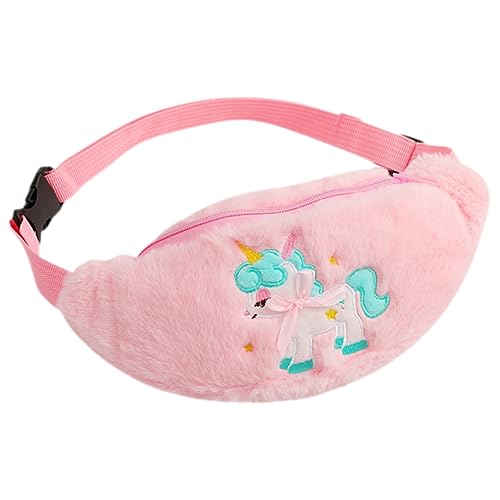 GALPADA Einhorn-gürteltasche Kinder Geldbörse Handy-geldbörse Geldbörsen Für Kinder Kindergeldbörse Handy Umhängetasche Süße Geldbörse Brusttasche Kleine Prinzessin Mädchen Plüsch von GALPADA