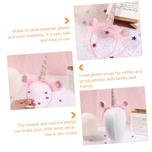 GALPADA Einhorn Haarreif Glitzerndes Stirnband für Geburtstagsfeier Party Kostüm Universalgröße Sicheres Material Geschenkidee von GALPADA