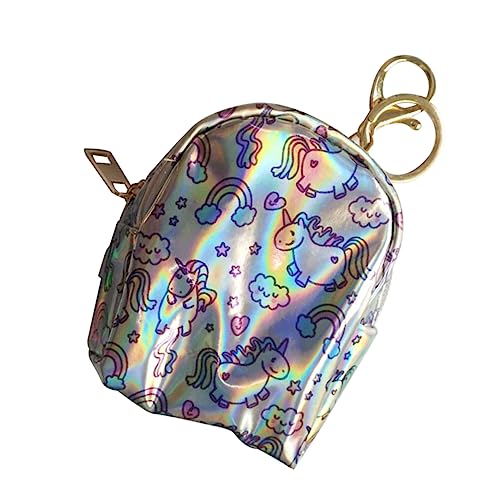 GALPADA Iridescence Mini Geldbörse Tragbarer Reißverschluss Münzbeutel Für Schule Und Glänzendes Design Rainbow von GALPADA