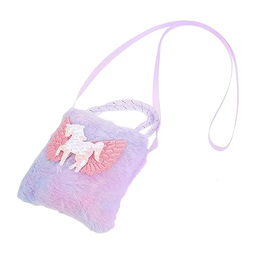 GALPADA Kleine Umhängetasche Mit Einhorn-Motiv Tragbare Handtasche Für Mädchen Zur Aufbewahrung Von Kleinigkeiten Und Accessoires von GALPADA