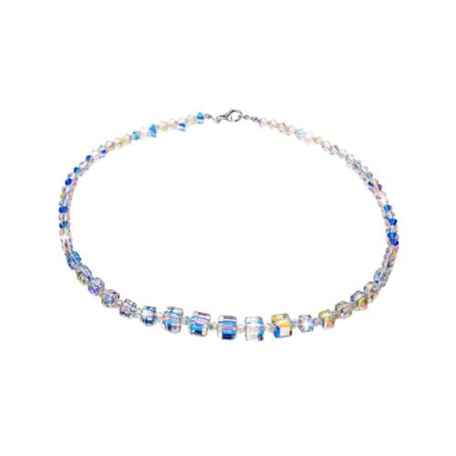 GALPADA Elegante Clavicle Chain Halskette für Frauen Mädchen Modische Halskette mit Funkelnden Steinen für Partys Strandurlaub von GALPADA