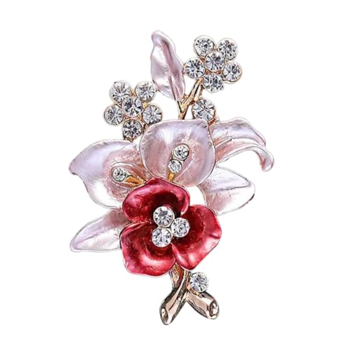 GALPADA Elegante Handgefertigte Blumenbrosche Aus Mit Strass Für Damen Schmuckaccessoire Und Corsage Zum Muttertag von GALPADA