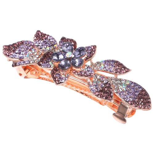 GALPADA Elegante Strass Haarspange Metall Haarklammer für Dickes Haar Dekorativer Haarschmuck mit Glitzernden Kristallen Modisches Haarstyling Accessoire für Damen und Frauen von GALPADA