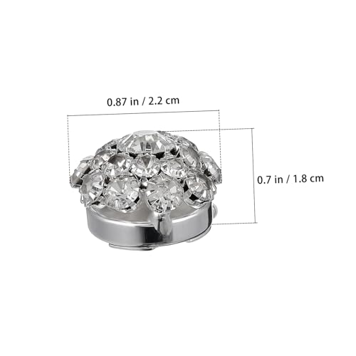 GALPADA Manschettenknöpfe Aus Metall Mit Strass-blumen-design Für Herren Blusenknopfabdeckungen Smokingknöpfe Für Formelle Anlässe Und Partys von GALPADA
