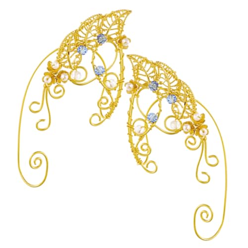 GALPADA Fairy Ear Ohrmanschetten für Frauen Elfenohren Schmuck Filigrane Handgefertigte Ohrringe ohne Ohrlöcher Zartes Design für Party Hochzeit Cosplay und Alltag von GALPADA