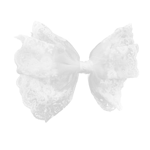 GALPADA Fairy Haarklammer Weiß Süßer Elastischer Haarclip mit Spitzen Design Leichter Haarschmuck für Mädchen und Damen Einfach zu Tragen und Langlebig von GALPADA