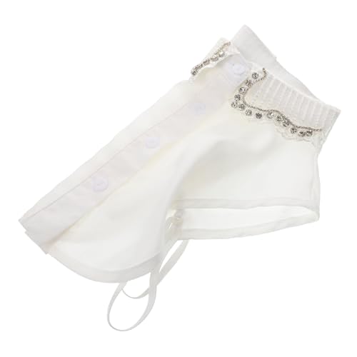 GALPADA Falscher Blusenkragen Aus Polyester Abnehmbar Für Halbe Kragen Für Pullover Mäntel Frühling Herbst Winter Outfits von GALPADA