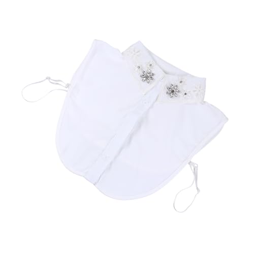 GALPADA Abnehmbarer Blusenkragen Für Damen Eleganter Chiffon Fake Collar Vielseitiges Accessoire Für Freizeit Und Büro Für Partys Hochzeiten Und Alltag von GALPADA