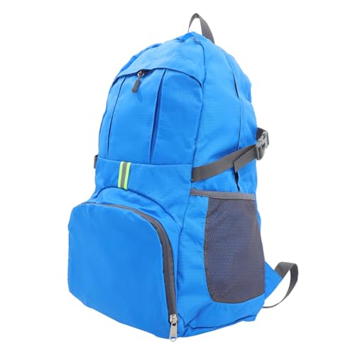 GALPADA Faltbare Nylon Reisetasche Große Kapazität 35L wasserdichte Outdoor Rucksack Tragbare Handtasche Für Jungen Und ädchen Dunkelblau von GALPADA