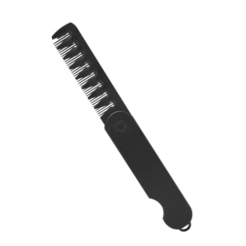 GALPADA Faltbarer Bartkamm für Männer Tragbarer Reisekamm mit Breiten Zähnen Kompakte Haarbürste für Unterwegs Schnurrbartkamm Reise Haarkamm von GALPADA