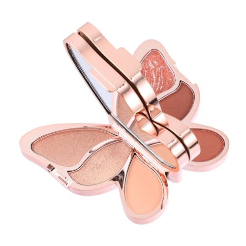GALPADA Lidschattenplatte Mit Wangenrouge Multifunktionale Mädchenkosmetik Make-up-zubehör Für Verschiedene Anlässe Natürliche Ausstrahlung Hochpigmentiertes Material von GALPADA