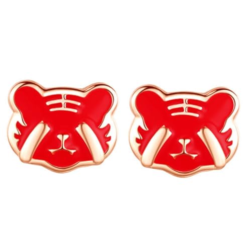 GALPADA Farbwechselnde Tiger Ohrstecker Damen Ohrschmuck Kreativ Leicht Geschenkidee für Freundinnen und Familie von GALPADA