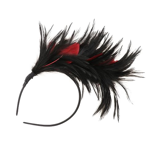 GALPADA Fascinator Haarband Mit Federn Für Partys Hochzeiten Und Halloween Kopfschmuck-accessoire Leicht Und Für Besondere Anlässe von GALPADA