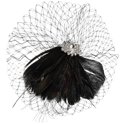 GALPADA Fascinator-haarspange Für Damen Hochzeits-fascinator Stirnband Für Die Teeparty Stirnband Aus Den 1920er Jahren Fascinator-kopfschmuck Für Die Hochzeit Braut Charme Stoff von GALPADA