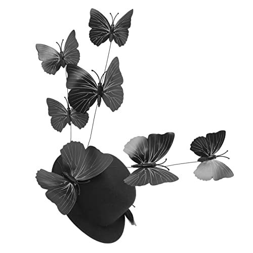 GALPADA Faszinator Für Damen Schmetterlings-haarspange Vintage-clutch-hut Kopfbedeckung Für Frauen Für Teeparty Und Formelle Anlässe von GALPADA