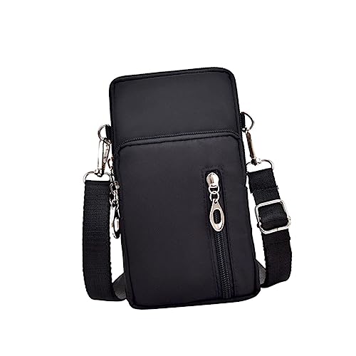 GALPADA Fashionable Umhängetasche Für Frauen Vertikale Handytasche Aus Strapazierfähigem Oxford Alltag Reisen Und Shopping Kleiner Handy-Organizer Schwarz Zufälliger von GALPADA