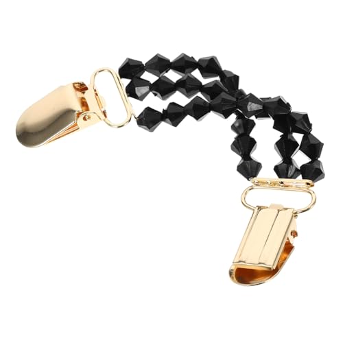 GALPADA Faux Perlen Strickjackenclip mit Kette Eleganter Vintage Umhang und Pulloverclip Vielseitiger Schutz gegen Entblößung Stilvolle Brosche für Cardigans Schals Kleider und Hemden von GALPADA