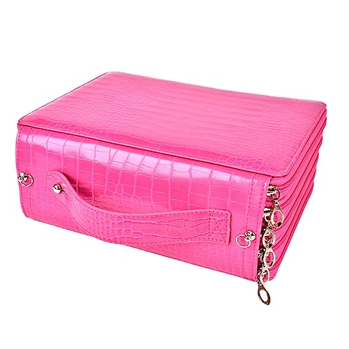 GALPADA Federmäppchen mit Großer Kapazität Multifunktionale Stifteetui Aufbewahrungstasche Leicht und Tragbar Geeignet für Schule Büro und Künstlerbedarf in Rosa von GALPADA