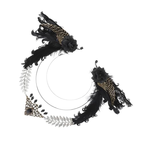 GALPADA Federn Haarband Mit Metallfedern Für Damen Stirnband Retro Kopfschmuck Für Hochzeit Party Festival Und Fotoshootings Leicht Und Verarbeitet von GALPADA
