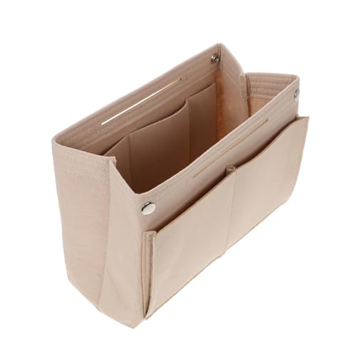 GALPADA Filz Kosmetiktasche Organizer mit Druckknopf Doppellagige Schminktasche Großer Reise Kulturbeutel Weicher Filzschutz Kompakt und Geräumig für Damen Unterwegs von GALPADA