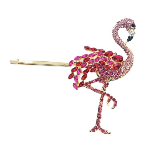 GALPADA Flamingo Haarklammer Damen Glitzernde Legierung Haarspange mit Strass Party Haarschmuck Modisch Einzigartig für Frauen Mädchen von GALPADA