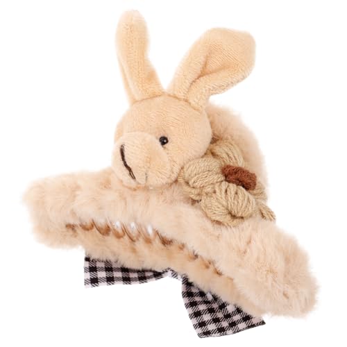 GALPADA Flauschige Haarklammer für Damen Großer Brauner Bunny Haarclip Leichter Bequemer Haarschmuck für Dickes und Dünnes Haar Vielseitig Einsetzbar Beim Styling und Alltag von GALPADA