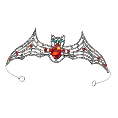 GALPADA Fledermaus Haarkrone Halloween Haarreif Damen Und Herren Schwarzes Haarband Mit Glitzer Festliches Kostümzubehör Für Halloween Feiern Und Karneval von GALPADA