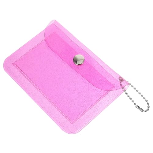 GALPADA Frauen Kartenetui Transparente Geldbörse Für Schlüssel Münzen Lippenstift Und Karten Für Reisen Und Einkaufen Praktische Druckknopfverschlüsse Handlich Und Stilvoll von GALPADA