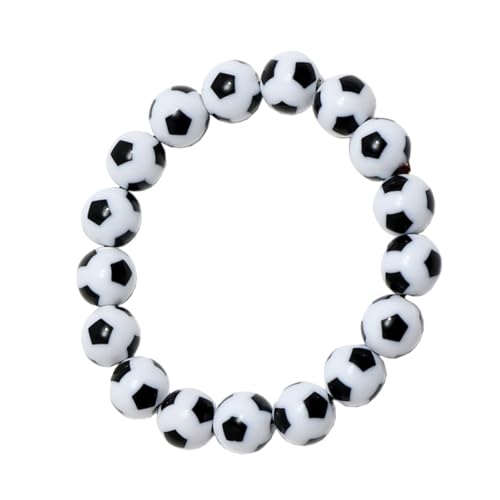 GALPADA Fußball Perlen Armband Männer Sportliches Modisches Schmuckaccessoire für Fußballfans Einzigartiges Design für Freund Geburtstag Vereinsfeiern von GALPADA