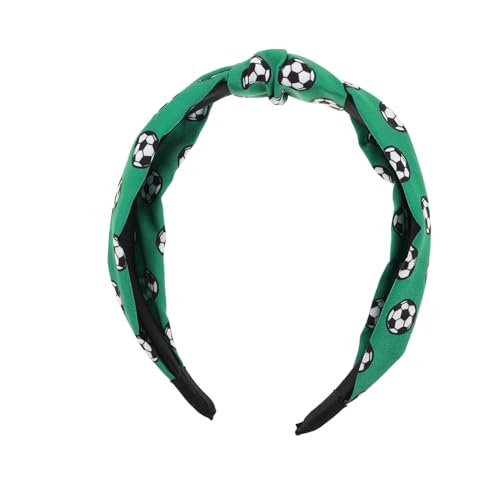 GALPADA Sportliches Stirnband Mit Fußball-design Knotenförmige Haarband Für Damen Und Für Spieltage Und Sportliche Aktivitäten Strapazierfähigem Leichtem Material Gefertigt von GALPADA