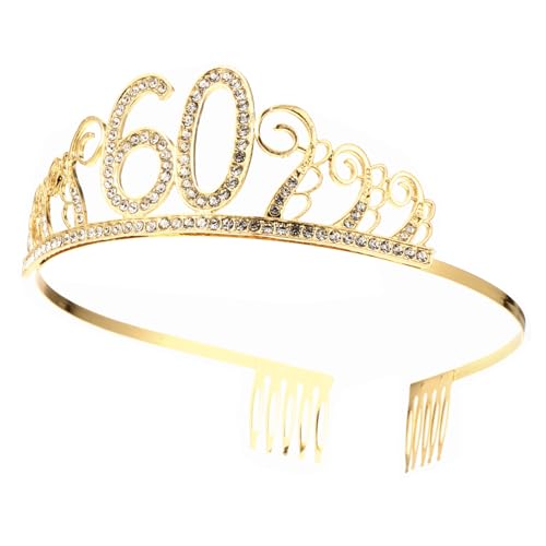 GALPADA Geburtstagskrone Goldene Damen Tiara Leichte Legierung Glänzende Strass Kronendeko Für Festliche Geburtstagsfeiern GALPADA Geburtstagskrone Goldene Damen Tiara Leichte Legierung Glänzende Strass Kronendeko Für Festliche Geburtstagsfeiern von GALPADA