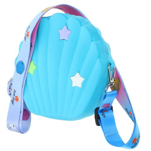 GALPADA Geldbörse Für Kleine Mädchen Muschel Handtasche Umhängetasche Für Mädchen Umhängetasche Für Teenager Prinzessin Handtasche Geldbörsen Mode Kieselgel Karikatur Kind Lässige Tasche von GALPADA