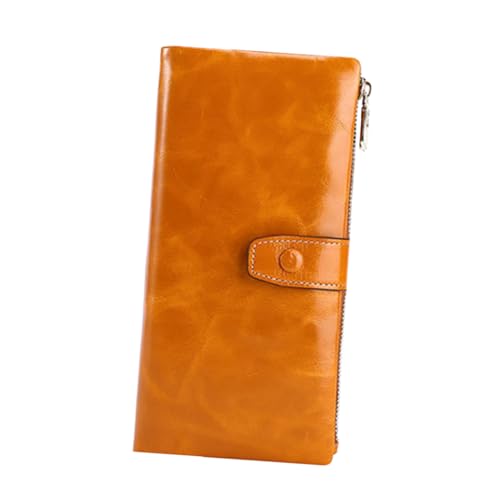 GALPADA Geldbörse Für Damen Mit Genarbter Oberfläche Faltbar Und Leicht Zu Transportieren Reißverschlussfach Für Bargeld Und Karten Für Reisen Und Alltag von GALPADA