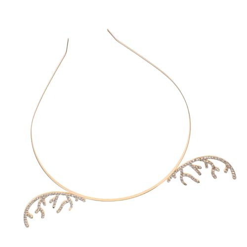 GALPADA Rhinestone Rentier Geweih Stirnband Für Weihnachten Glitzerndes Antler Haarband Mit Kristallen Foto-requisite Für Feiertagsfeiern Und Halloween-dekorationen von GALPADA