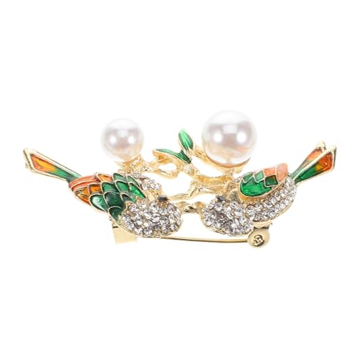 GALPADA Einzigartige Elsterbrosche Für Damen Modeschmuck Tier-revers Funkelnde Strasssteine von GALPADA