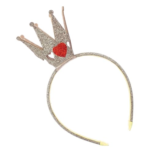 GALPADA Glänzendes Stirnband für Mädchen Haarreif mit Herzförmigem Design Langlebiger Kunststoff für Geburtstagsfeiern Karneval und Festliche Anlässe Bequem und Modisch von GALPADA