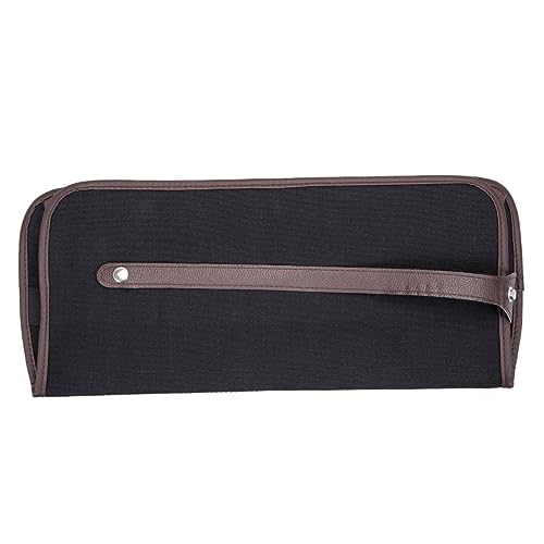 GALPADA Große Kapazität Federmäppchen Canvas mit Löchern Roll Up Stiftetasche für Künstler Schüler und Bastelbedarf Langlebig und Praktisch für Bleistifte und Wasserfarbenstifte von GALPADA