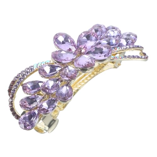 GALPADA Große Strass Haarspange Damen Haarklammer Elegant Funkelnder Haarschmuck für Hochzeit Geburtstag Alltag Vielseitiger Haarclip für Dickes Haar von GALPADA