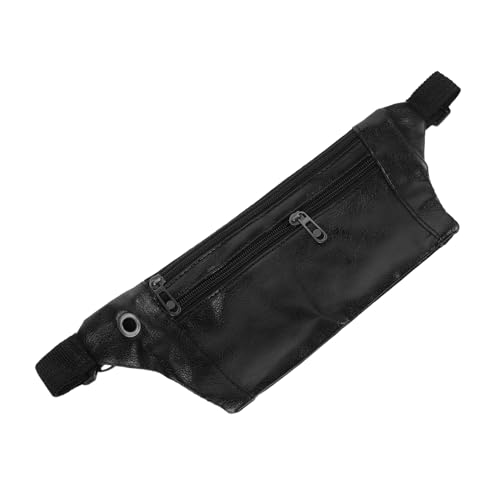 GALPADA Hüfttasche Herren Aus Pu- Outdoor-Bauchtasche Für Sport Workout Joggen Wandern Camping Und Langlebig Mit Kopfhörerausgang Schwarz von GALPADA