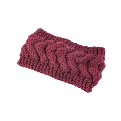 GALPADA Haarband elastisches stirnband ohrenwärmer Ohrwärmer ear warmer ohrenwärmwr ohren wärmer earwarmer haarschmuck Stirnbänder für Mädchen Haarbänder für Damen warm halten Schal rot von GALPADA