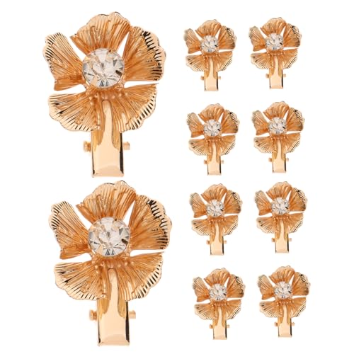 GALPADA Haarspangen-set Mit Blumenmuster 10-teilig Haarnadel Mit Metallblumen Haarschmuck Für Mädchen Hautfreundliche Haarspange Für Den Täglichen Gebrauch von GALPADA